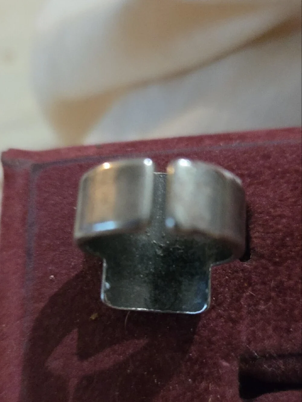 Men's Silver The Phantom Skull Ring Rectangular Face Size 7-8